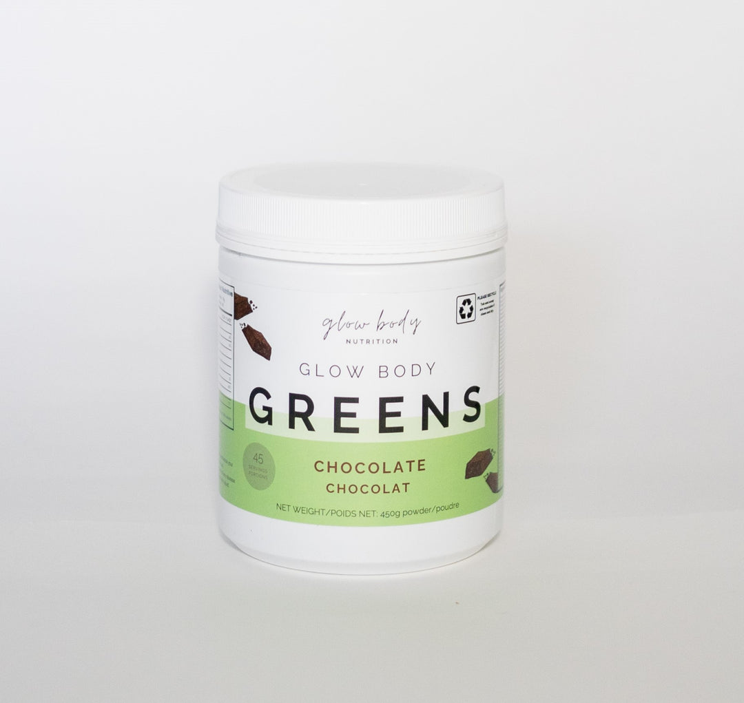 Glow Body GREENS - Chocolate (OG TUB PACKAGING)